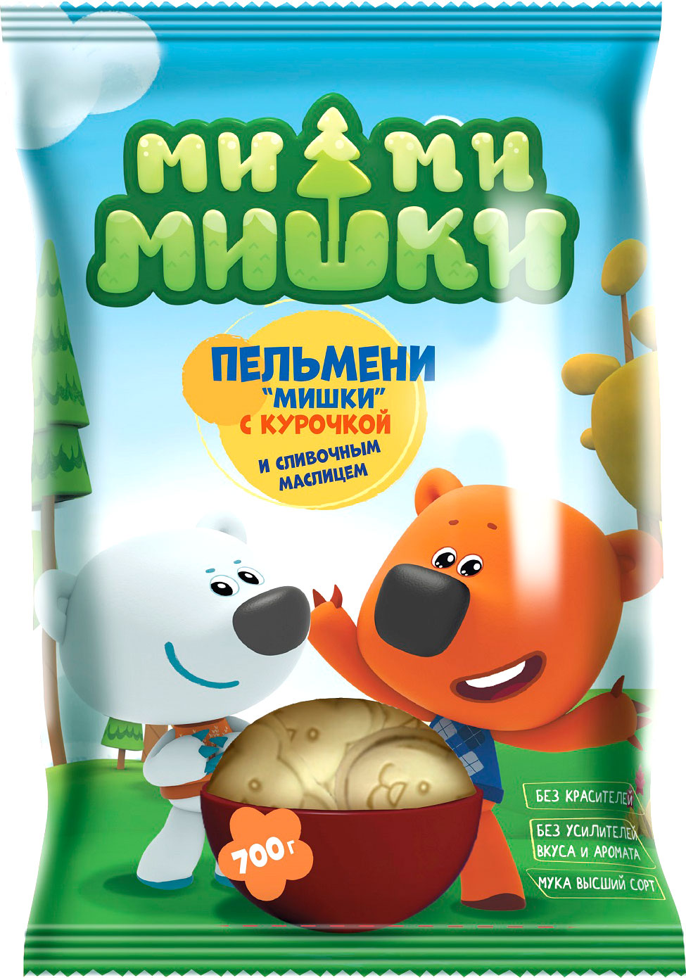 

Пельмени Ми-Ми-Мишки Мишки с курочкой и сливочным маслом