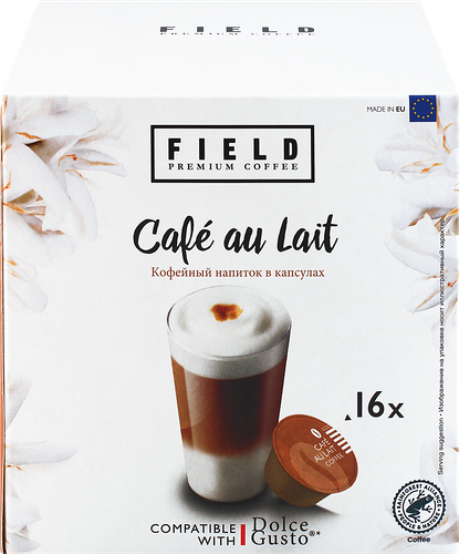 Кофе в капсулах FIELD FDG Cafe au Lait, 16 шт
