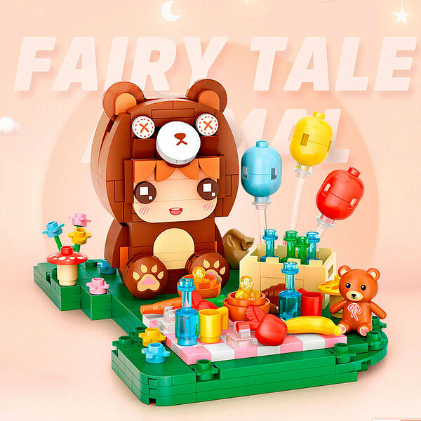 Конструктор LOZ 1665_MK Конструктор Медвежий пикник