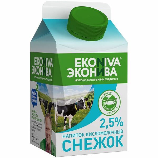 Снежок кисломолочный Эконива 2,5%