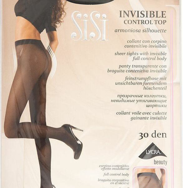 Колготки SiSi Invisible Control Top 30 Nero Размер 4