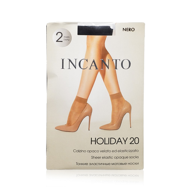 Женские носки Incanto Holiday капроновые Nero 20den, 2 пары