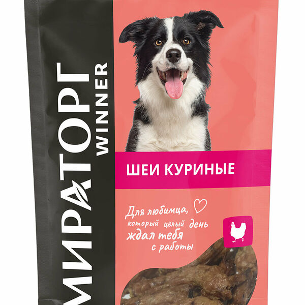 Лакомство для собак Winner шейки куриные, 50г