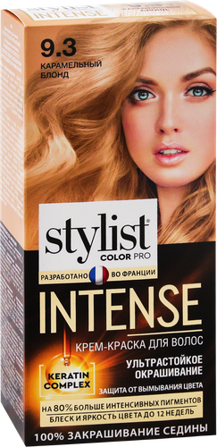 

Крем-краска для волос Stylist Color Pro Intense 9.3 Карамельный блонд 118 мл