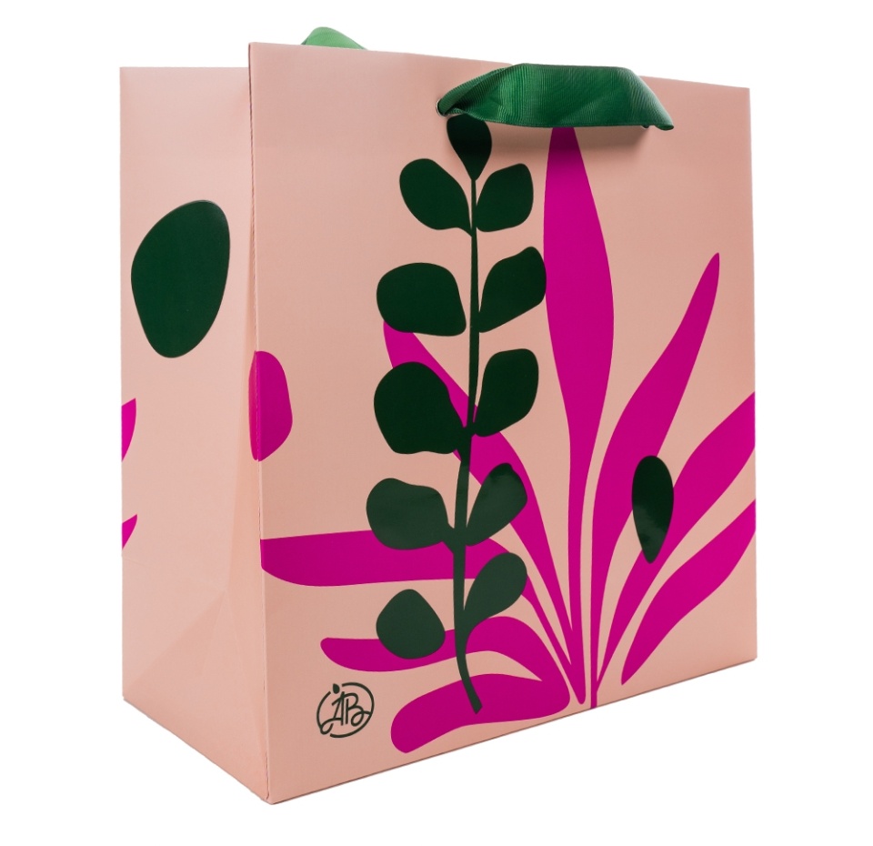 

Пакет подарочный Азбука вкуса Весенние нюансы 30х30х14 см, Россия