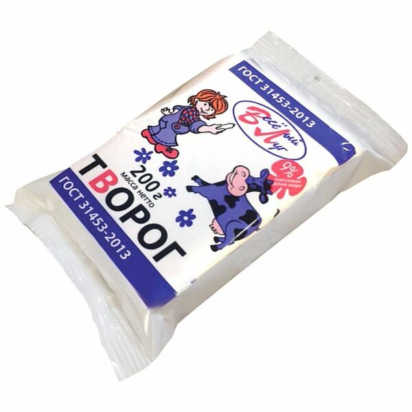 Творог Веселый луг 9%