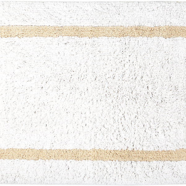 Коврик для ванной HOMECLUB Bella 60x90см, белый, бежевый Арт. AA-r03