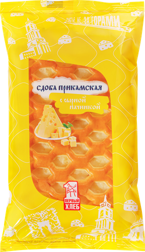 

Сдоба Первый хлеб Прикамская с сырной начинкой 150 г