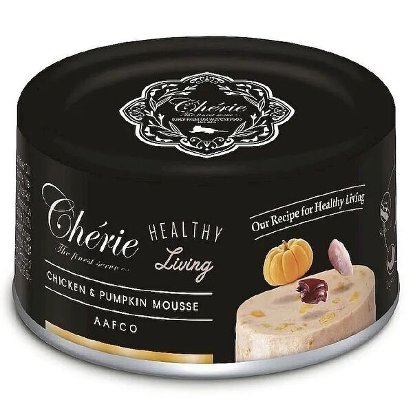 PETTRIC Cherie Healthy Living Корм влажный курица с тыквой мусс д/кошек конс.80г