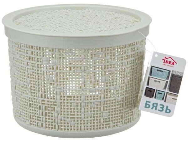 Коробка Idea бязь с крышкой 22 см