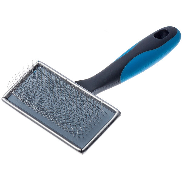 Пуходерка для собак и кошек DeLIGHT металлическая c каплей, средняя