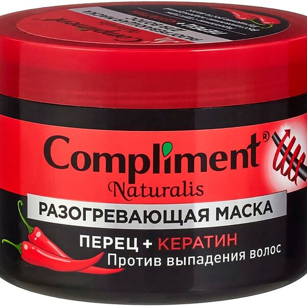 Маска для волос Compliment Naturalis Перец+Кератин 500мл