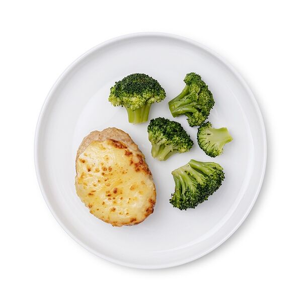 Котлета из мяса цыплёнка-бройлера под сырной корочкой «Азбука Life kids» 160г, Россия