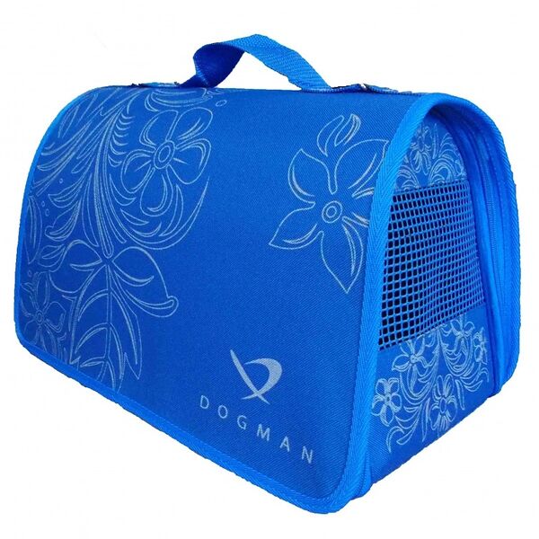Сумка-переноска Dogman Лира №2 40х25х24 см., Васильковый