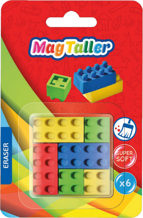 

Набор ластиков MagTaller Form арт. 605007, 6 шт.