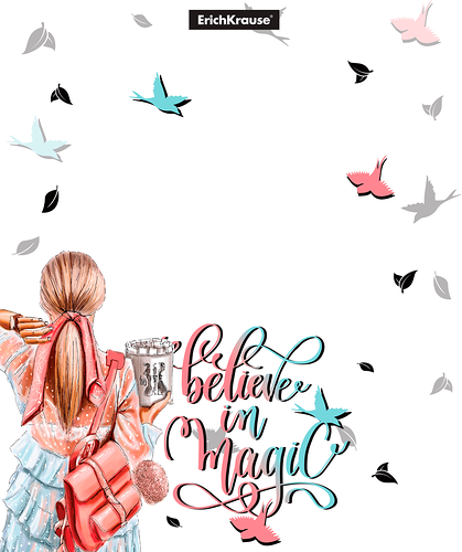 Набор обложек для тетрадей и дневников ERICHKRAUSE Fashion Girls, 21,2х34,7см, Арт. 55188, 12шт