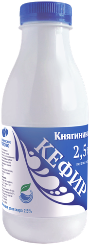 

Кефир Княгинино 2.5% 430 г