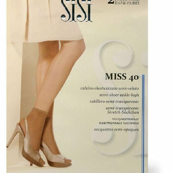 Носки женские SiSi Miss 40 den Nero р. универсальный, 2 пары