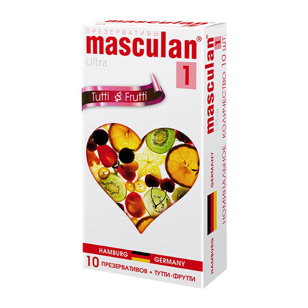 Презервативы Masculan 1 Ultra Tutti-Frutti ароматизированные 10 шт