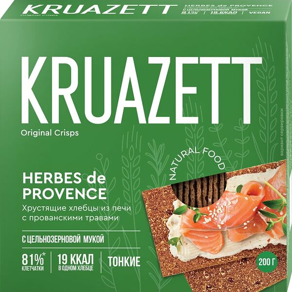 Хлебцы Круазетт тонкие ржано-пшеничные с прованскими травами 200г
