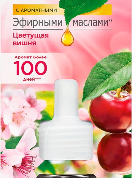 Сменный флакон для электрического диффузора аромамасел Air Wick Цветущая вишня