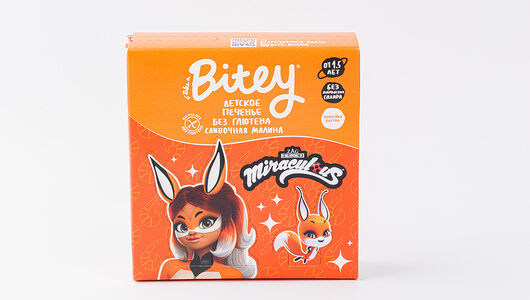 Печенье детское безглютеновое Take a Bitey Сливочная малина 1,5+