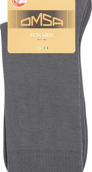 Мужские носки Omsa Classic трикотажные, 203, Grigio Scuro, р.42-44