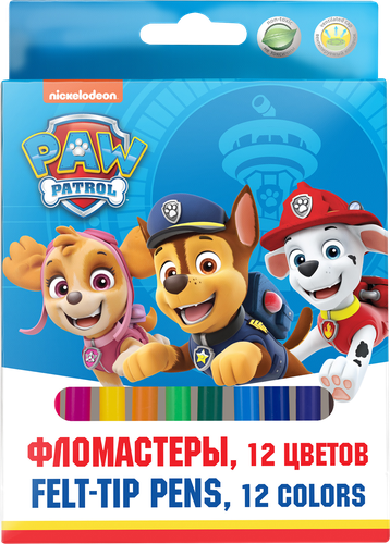 

Фломастеры Transformers/Щенячий патруль, 12 цветов, в ассортименте