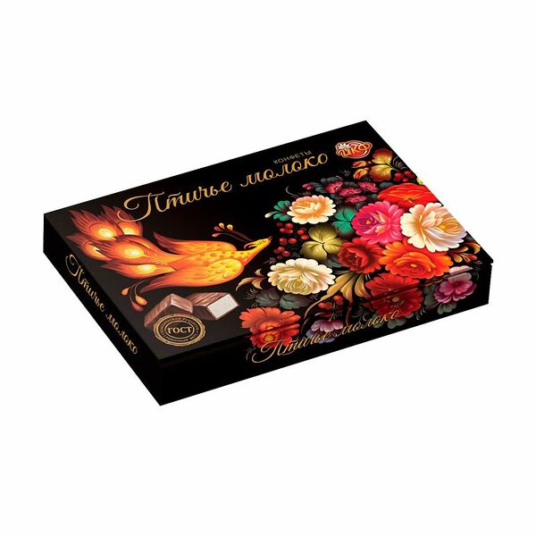 Конфеты ЙКФ Птичье молоко в шоколадной глазури со сбивным корпусом, 190г