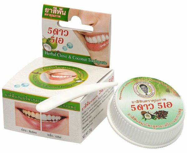 Зубная паста 5 Star Cosmetic травяная с экстрактом кокоса 25 г