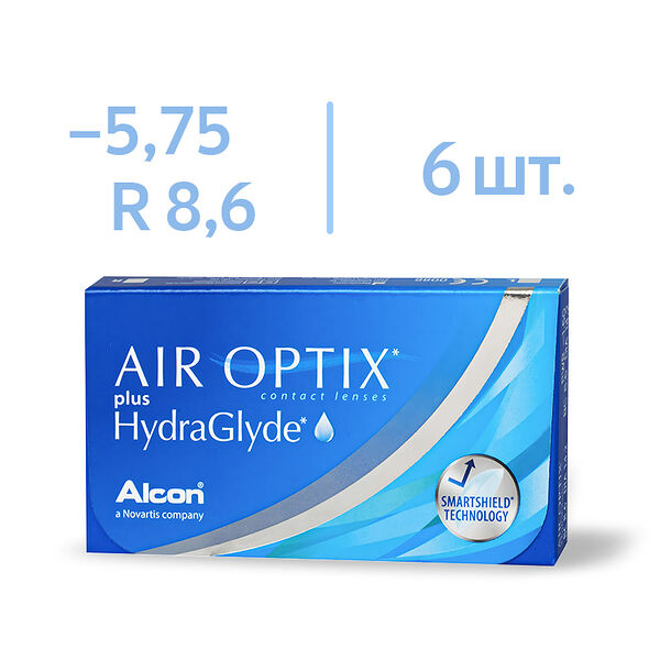 Линзы Alcon Air Optix BC 8.6 D -5.75 DIA 14.2 6 шт 