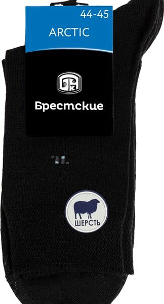 Носки мужские Брестские Arctic черные Размер 44-45