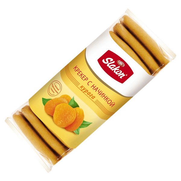 Крекер СЛАКОН с начинкой с курагой, 260г