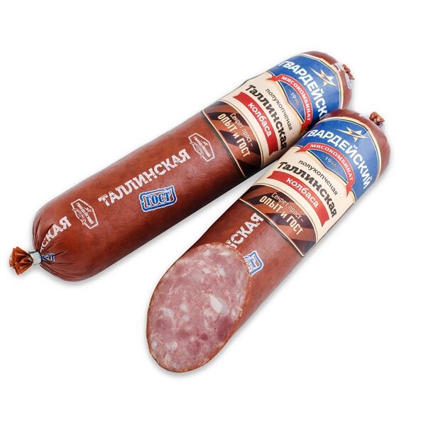 Колбаса таллинская полукопчёное вакуумная упаковка гвардейский мк