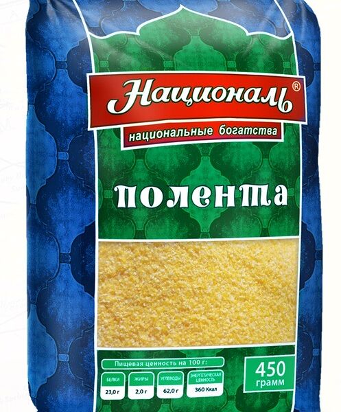 Крупа кукурузная Националь Полента №6 шлиф 450г
