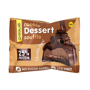 Печенье-суфле протеиновое Chikalab Шоколадный десерт глазированное