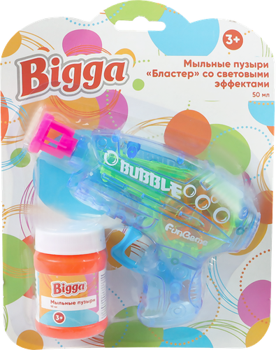 

Мыльные пузыри BIGGA Снайпер, со световыми эффектами 50 мл
