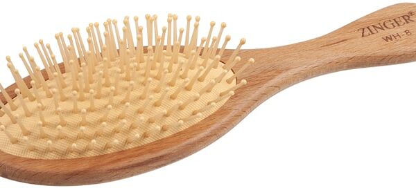 Расческа Zinger Professional WH8 массажная деревянная c пластиковыми зубьями
