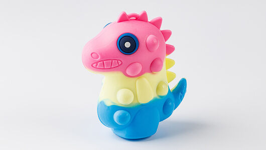 Игрушка-антистресс 1Toy Жмяка Hit Pop It Динозавр, цвет в ассортименте, 1шт