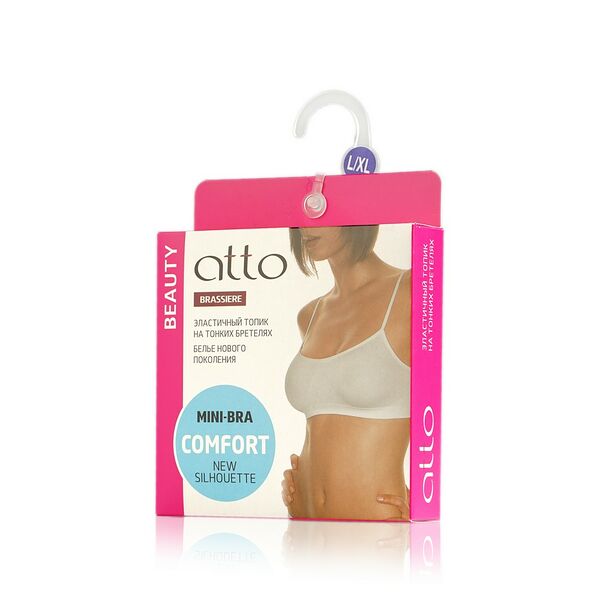 Женский бюстгалтер Atto эластичный , Телесный L - XL