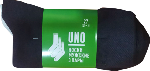 Носки мужские UNO 2110276117 цветной 3 пары р25-29