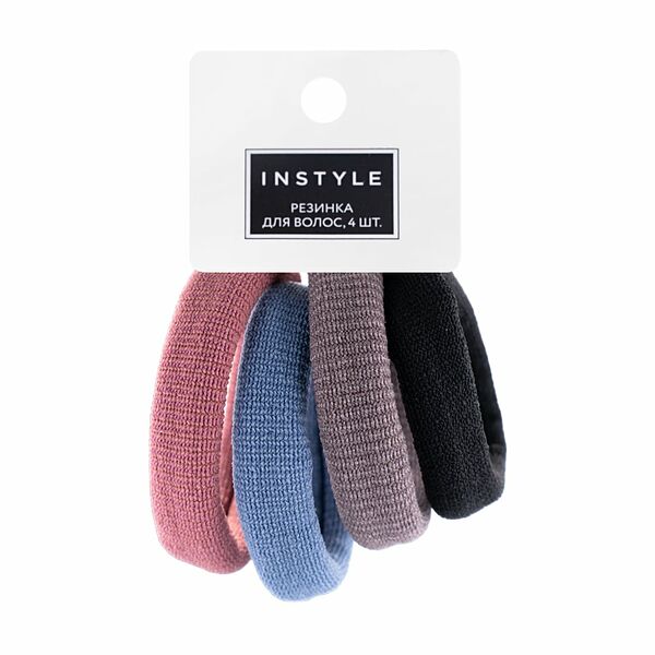 Резинка для волос, INSTYLE, 4 шт., в ассортименте