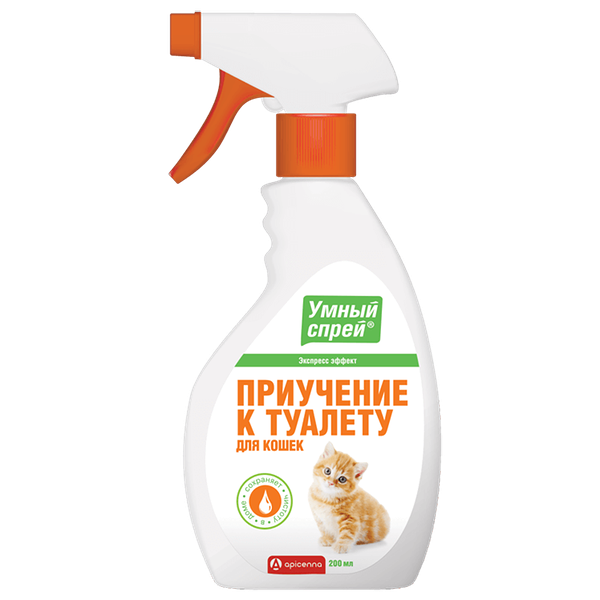 Спрей Умный спрей приучение к туалету для кошек