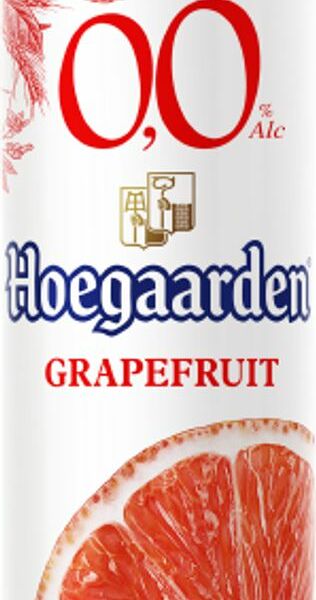 Напиток пивной Hoegaarden 0,0 Грейпфрут безалкогольный нефильтрованный 0.33л