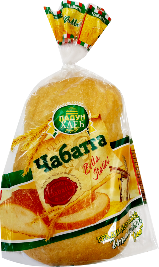 

Хлеб Падун-хлеб Чабатта 300 г