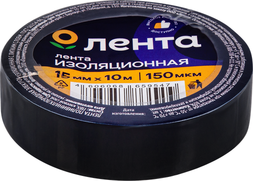 

Изолента Лента 15ммх10м, ПВХ 150мкм
