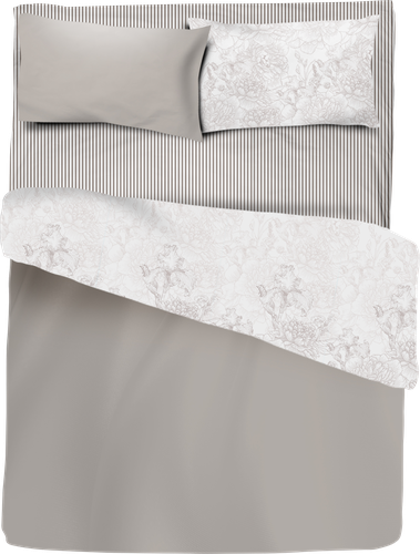 

Простыня на резинке HOME CLUB Fleur 180х200см, поплин