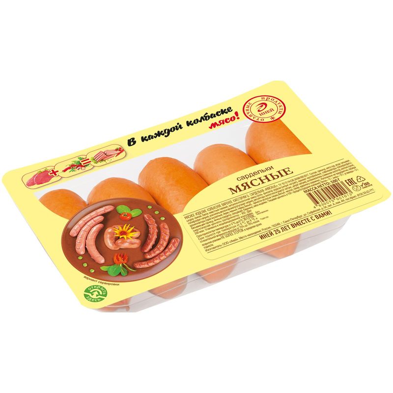 

Сардельки Мясная история Мясные 500г
