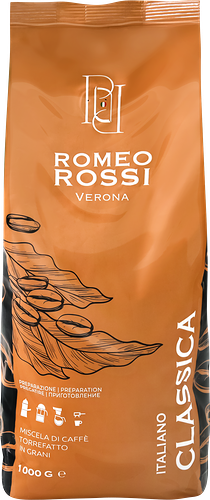 Кофе зерновой Romeo Rossi Classica натуральный жареный