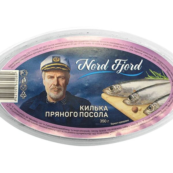 Килька Nord Fjord прян.посола 350г Полюс